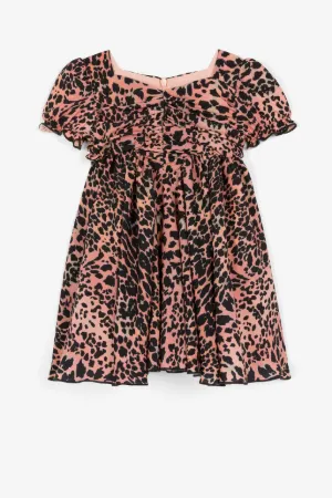 Abito con stampa Leopard