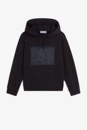Animalier Patchwork-Print Appliqué Hoodie
