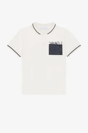 Animalier Patchwork-Print Appliqué Polo Shirt