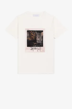 Animalier Photograph-Print Appliqué T-Shirt