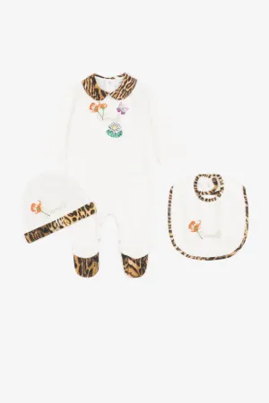 Babywachstums-Set mit Ozelot-Print