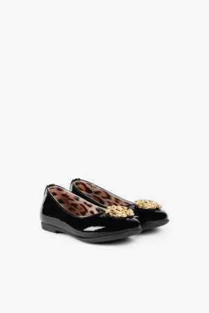 Ballerinas mit Metallic RC Monogram