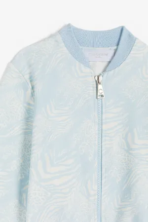 Bomber con estampado Animalier Patchwork