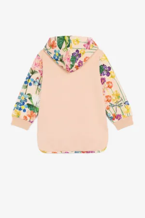 Botanical-Print Hoodie 