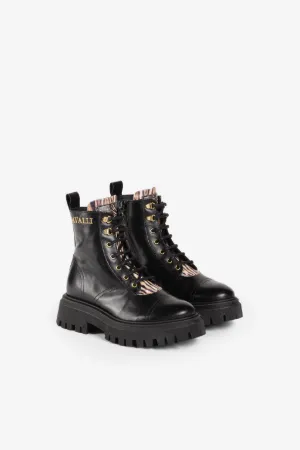 bottines à motif léopard