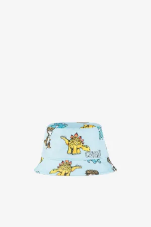 Bucket-Hut mit Dinosaurier und Logo-Print