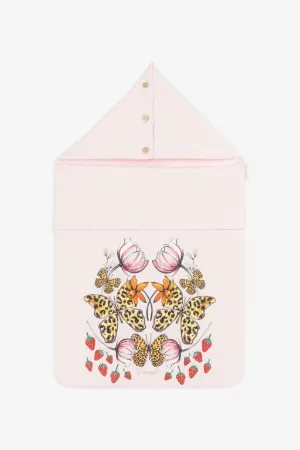Butterfly And Strawberry-Print Baby Nest