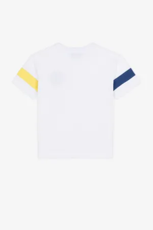camiseta con logo bordado