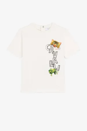 Camiseta con logotipo y estampado Wildlife