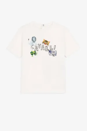 Camiseta con logotipo y estampado Wildlife