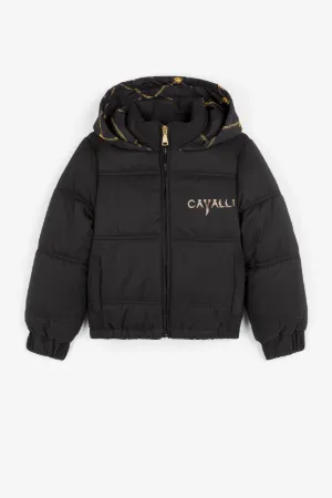 chaqueta bomber acolchada con capucha 