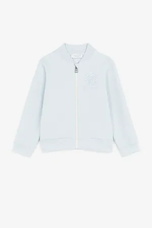chaqueta bomber con monograma bordado