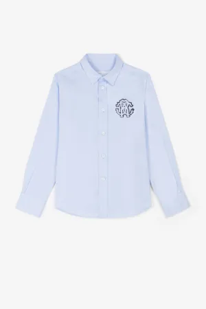 Chemise en coton à broderie RC Monogram