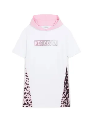 Crystal-Embellished Logo Dress