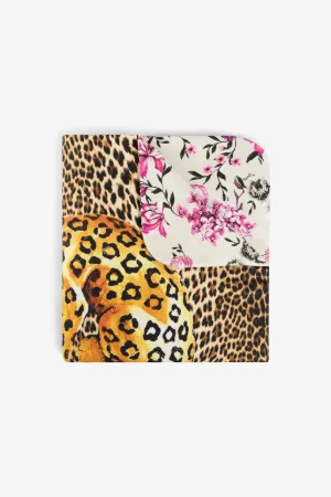 Детское одеяло с принтами Leopard и Flower