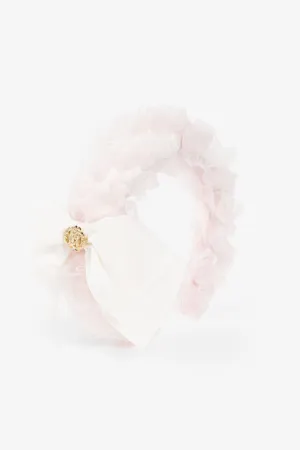 Diadema con lazo y volantes