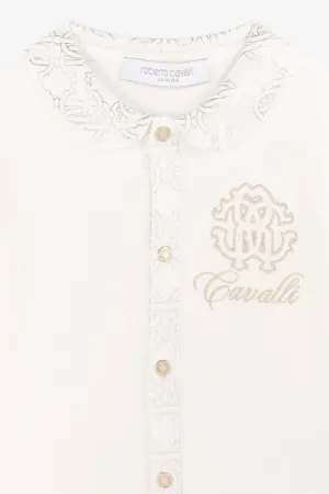 Ensemble grenouillère à broderie RC Monogram