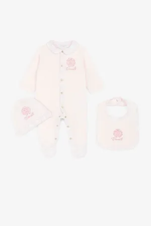 Ensemble grenouillère à broderie RC Monogram
