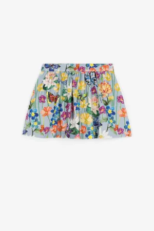 Falda con estampado Flower