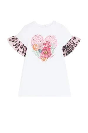 Flower And Fruit-Print Dress