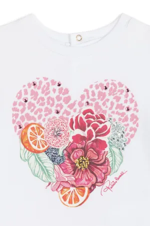 Flower And Fruit-Print Dress