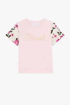 Flower And Logo-Print T-Shirt