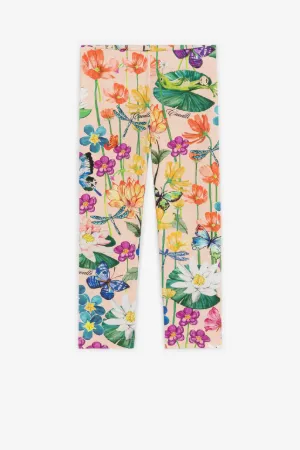 Flower-Print Leggings