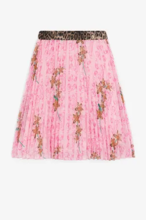 fully-pleated midi skirt