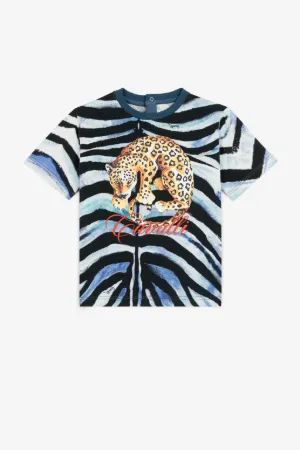 Футболка с принтами Zebra и Jaguar