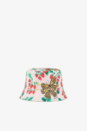 Gorro de pescador con estampados Butterfly y Strawberry