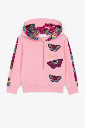 hoodie à détails d'appliques