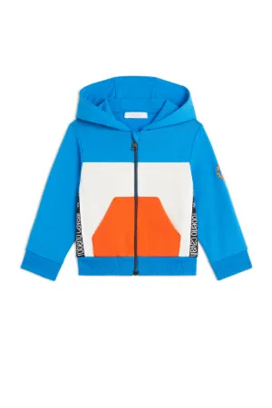Hoodie mit Farbblock-Optik und Logo