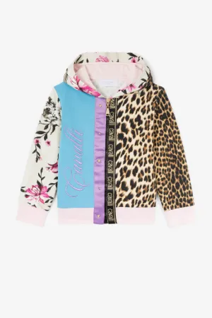 Худи на молнии с принтами Leopard и Flower