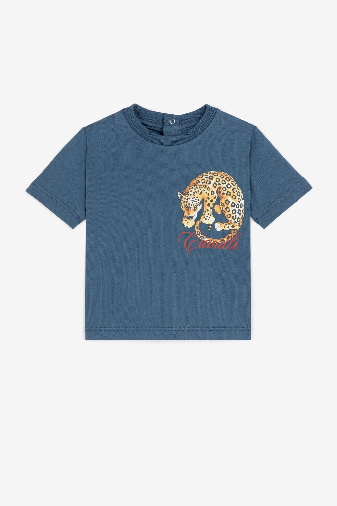 alder Rummet tilskuer Jaguar-Print Logo T-Shirt | Roberto Cavalli #{ProductCategoryName} |  robertocavalli.com