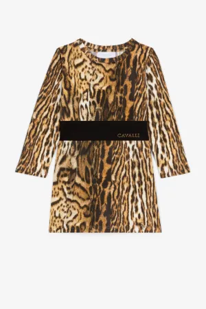 Kleid mit Leoparden-Print