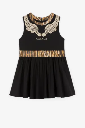 Kleid mit Tigerapplikation