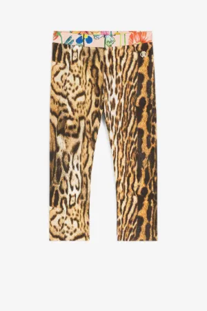 Leggings con stampa Ocelot