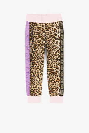 Leopard And Flower-Print Panelled Sweatpants