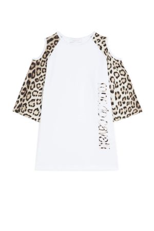 Leopard And Logo-Print Dress