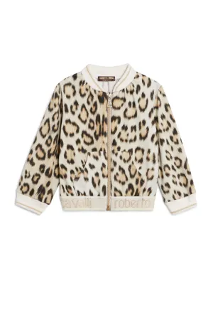 leopard print bomber