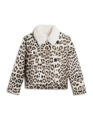 next girls leopard print coat