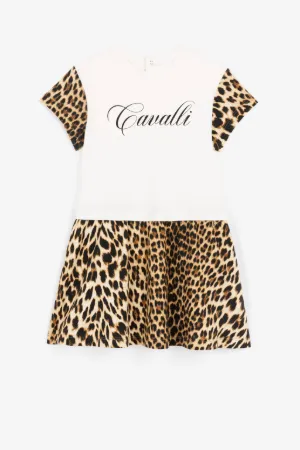 Leopard-Print Logo Dress