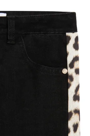 leopard stripe jeans