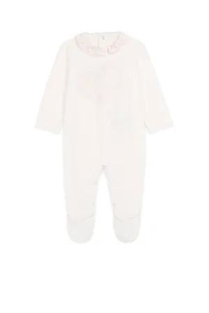 Logo And Heart-Print Babygrow