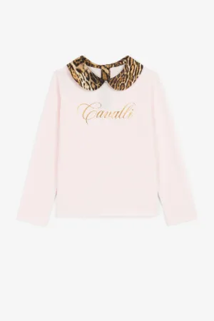 Logo And Ocelot-Print Top