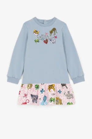 Logo And Wildlife-Print Dress