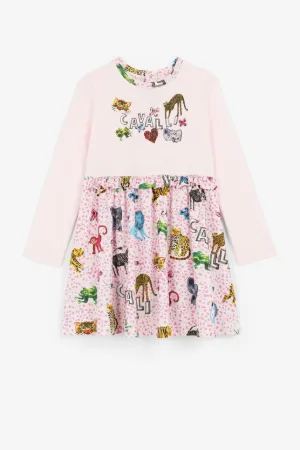 Logo And Wildlife-Print Dress