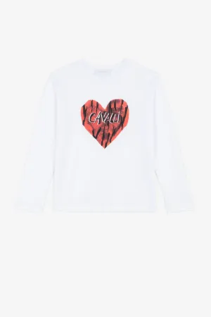 Logo Heart-Print Top