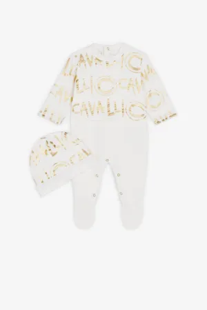Logo-Print Babygrow Set