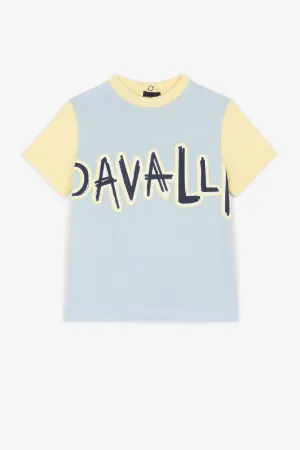 Logo-Print Colourblock T-Shirt